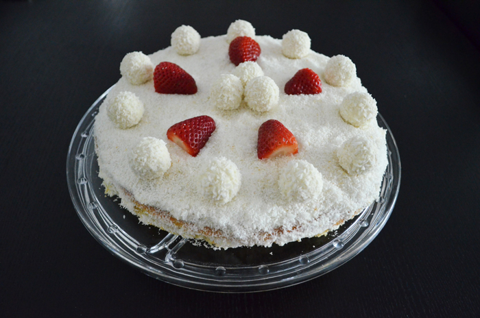 Raffaello-Erdbeer-Torte