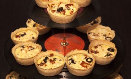 Mediterrean Mini Quiches with Sheep's Cheese, Olives and Sundried Tomatoes